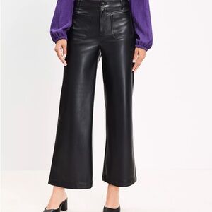 Like new Loft Faux Leather cropped pants. I lost weight and am selling my 12’s